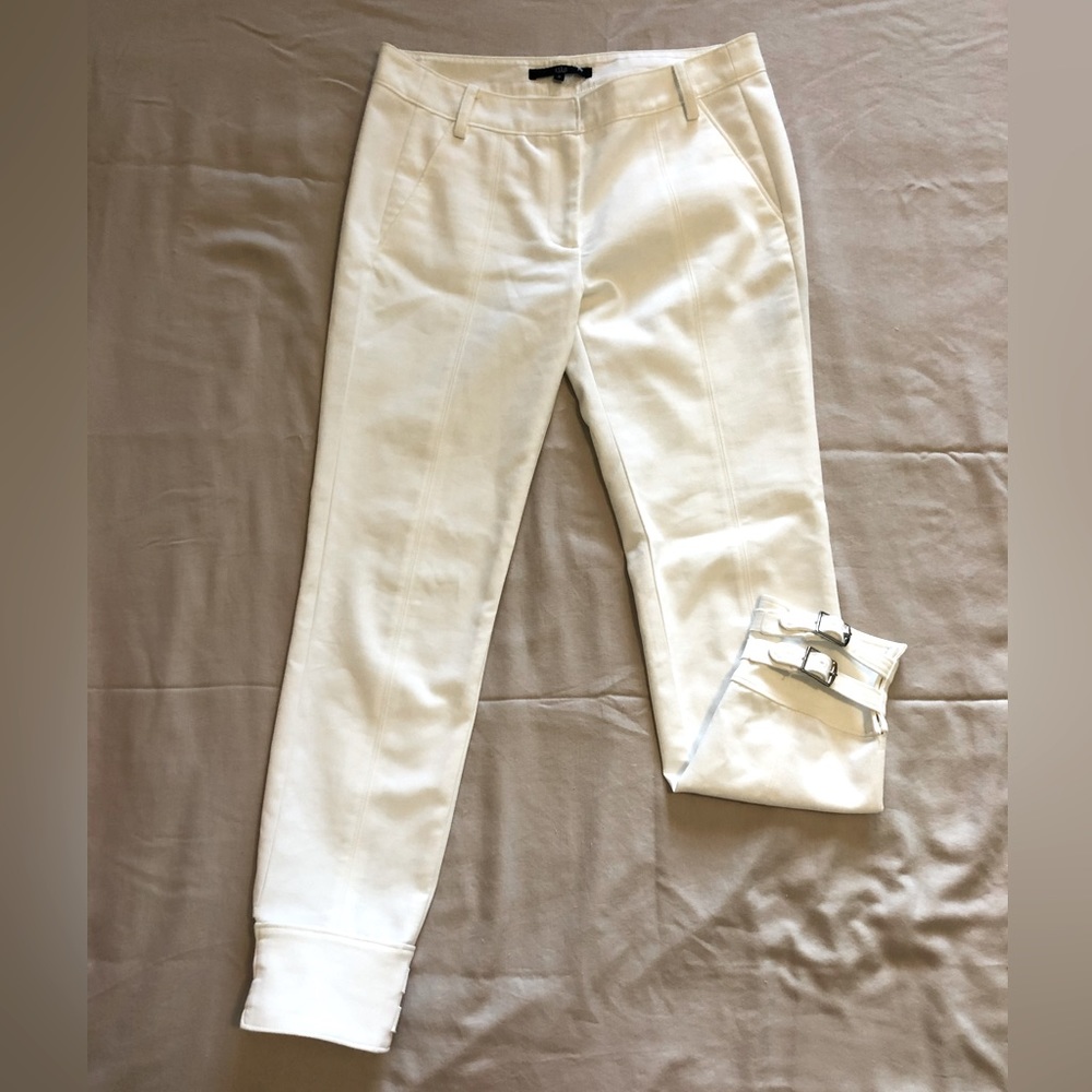 Tibi cream in color ankle pants